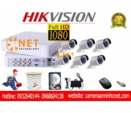 Bô 6 camera an ninh Hikvision 2.0MP