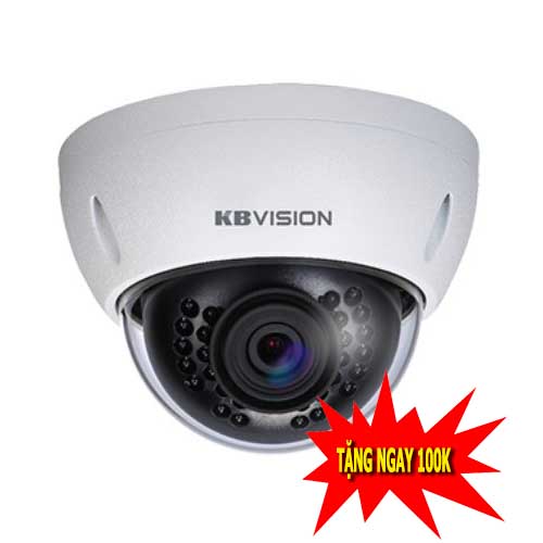 Camera ip Kbvision KX-C2012SN3 dome hồng ngoại 2 megapixel